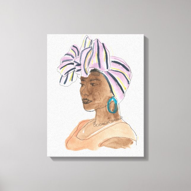 Strong & Beautiful Woman Canvas Print (Front)