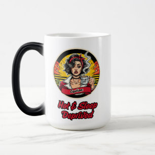 Strong, beautiful women that drink coffee magic mug