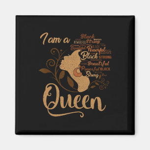 Strong Black I'm A Queen African American Afro Blm Magnet