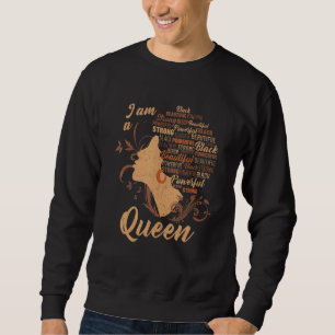 Strong Black I'm A Queen African American Afro Wom Sweatshirt