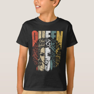 Strong Black Queen African AmericanNatural Afro T-Shirt