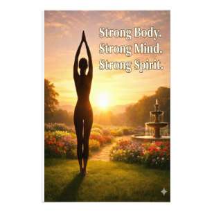 Strong Body. Strong Mind. Strong Spirit. Photo Print