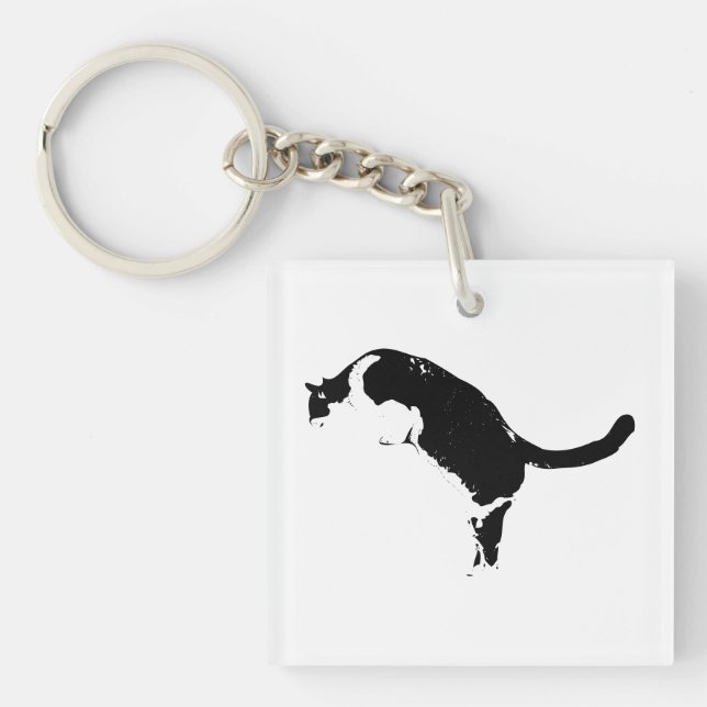 Strong Cat Key Keychain (Front)