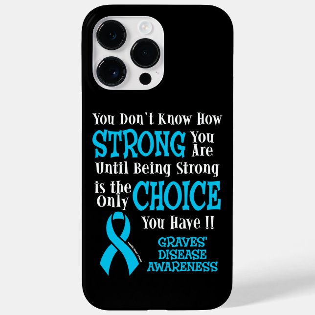 Strong/Choice...Graves' Case-Mate iPhone Case (Back)