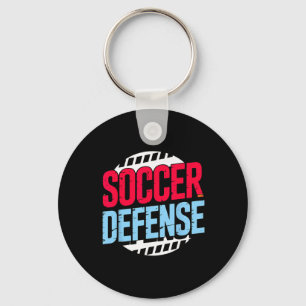 Strong Ckline Tackle Block Player Defender Soccer Keychain
