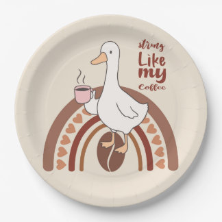 Strong Coffee Paper Plate
