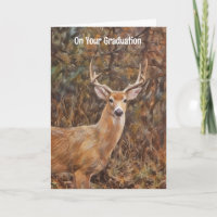 Strong Deer Buck Graduation Card Anyone