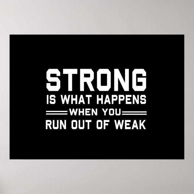 Strong Defined Poster (Front)