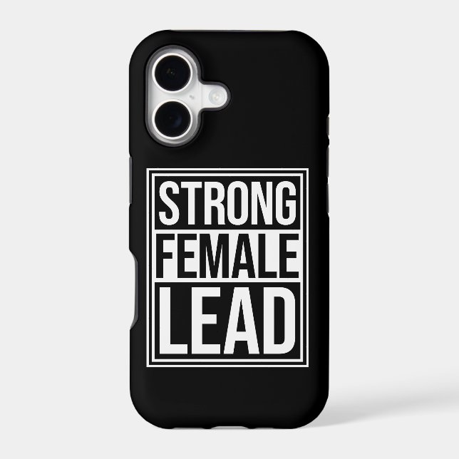 Strong Female Lead Feminist Empowerment Quote Logo (Verso)