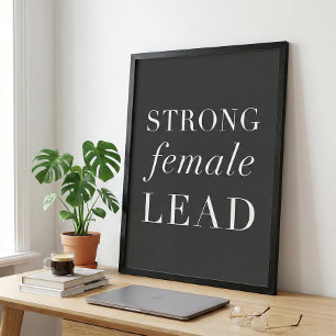 Strong Female Lead Funny Actor Quote Poster