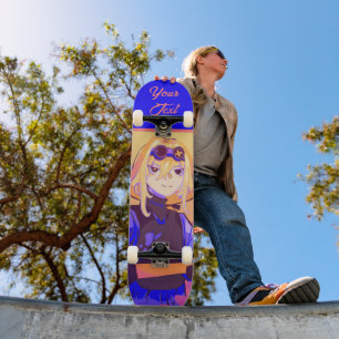 Strong girl Anime Skateboard