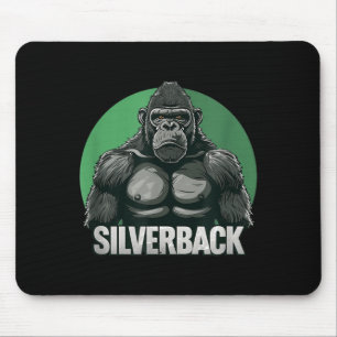 Strong Gorilla Silverback For Monkey Lovers Mouse Pad