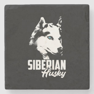 Strong Husky Siberian Stone Coaster