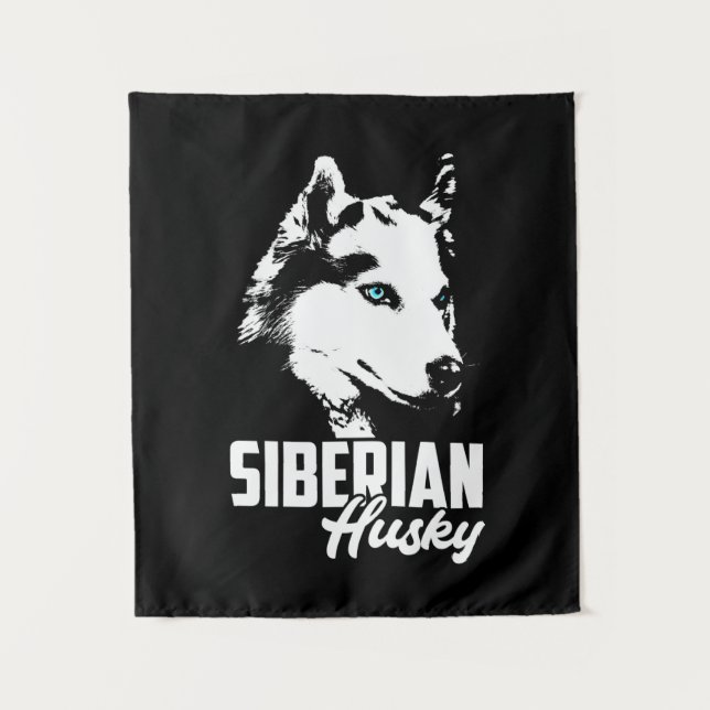 Strong Husky Siberian Tapestry (Front)