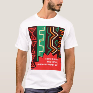 Strong in Spirit, Bold in Heart – Afro-Inspired Em T-Shirt