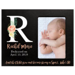 Strong In Spirit Bouquet Black Picture Frame<br><div class="desc">With its graceful silhouette and touching inspirational verse on our delicate decorative wall decor is a reminder to ask for God's blessing for your child. This unique framed sign will stand out wherever you display it! Framed sign can be hung on the wall with premade holes on the back. It...</div>
