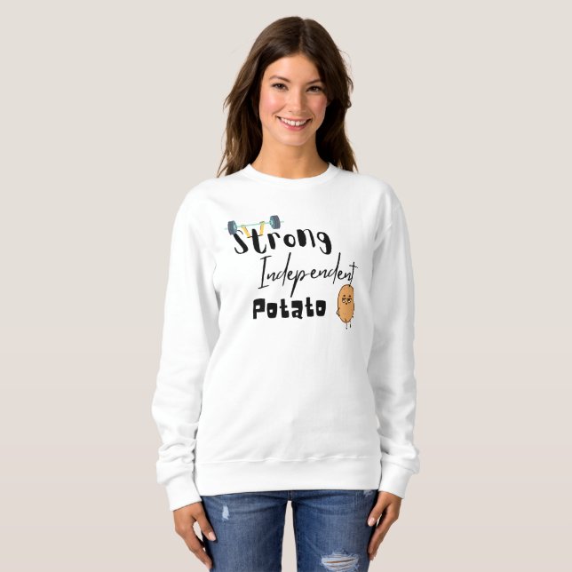 strong independent potato sweatshirt (Front Full)