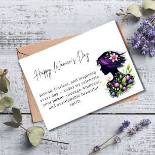 Strong Inspiring Women’s Day Empower Queen Card