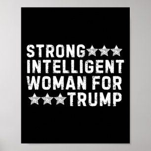Strong Intelligent Woman For Trump Girl Mega Women Poster
