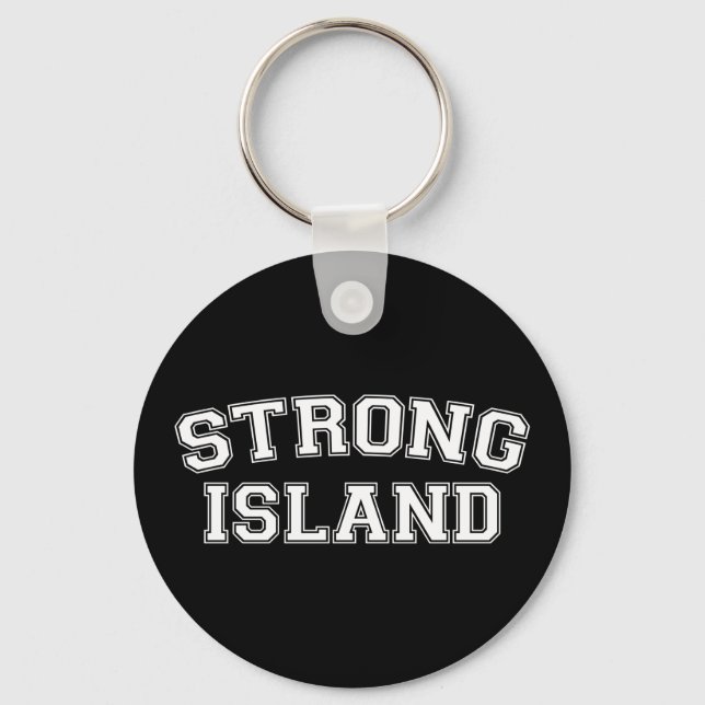 Strong Island, NYC, USA Keychain (Front)