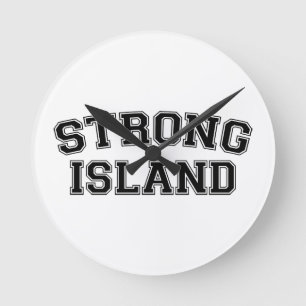 Strong Island, NYC, USA Round Clock