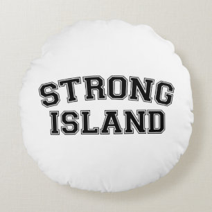 Strong Island, NYC, USA Round Pillow