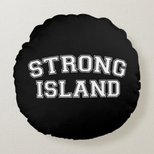 Strong Island, NYC, USA Round Pillow