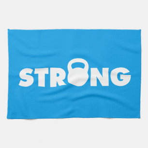 STRONG - Kettlebell Workout Motivational Kitchen Towel
