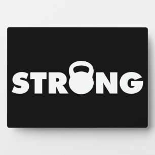 STRONG - Kettlebell Workout Motivational Plaque