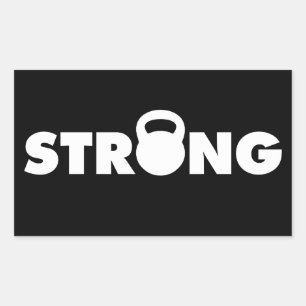 STRONG - Kettlebell Workout Motivational Sticker