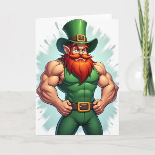 Strong Leprechaun Awesome Card