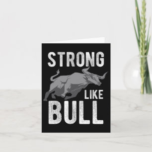 Strong Like A Bull Powerlifting Bodybuilding 4  Card