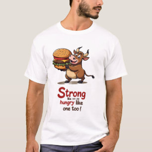 Strong Like an Ox Burger T-Shirt
