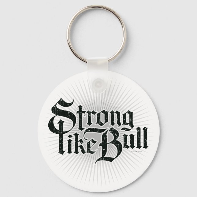 Strong Like Bull Keychain (Front)