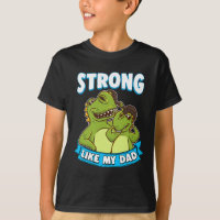 Strong Like My Dad Kawaii Daddy Dinosaur Fathers D