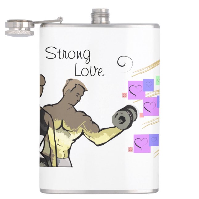 Strong Love Bottle Hip Flask (Opened)