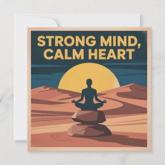 Strong Mind, Calm Heart Card