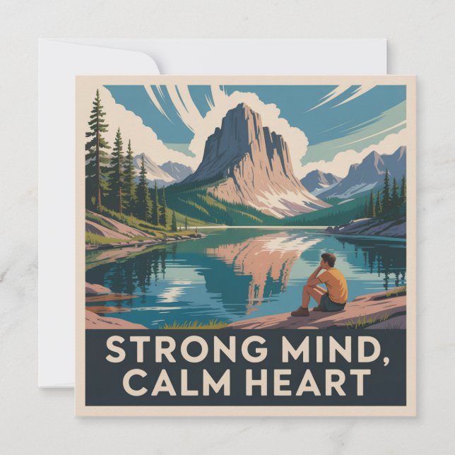 Strong Mind, Calm Heart Card (Front)