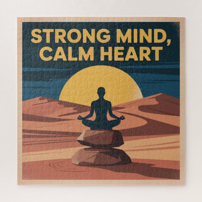 Strong Mind, Calm Heart Jigsaw Puzzle (Vertical)