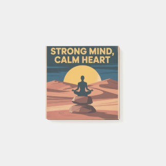 Strong Mind, Calm Heart Post-it Notes