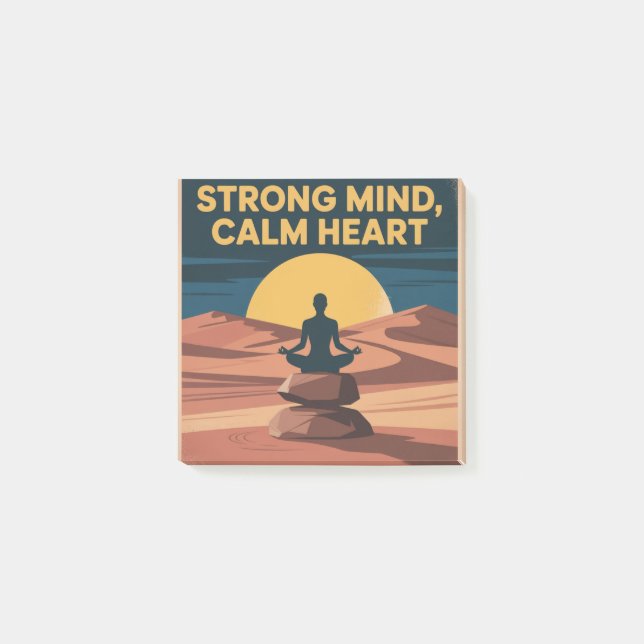 Strong Mind, Calm Heart Post-it Notes (Front)