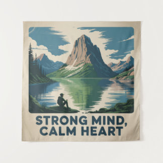 Strong Mind, Calm Heart Tapestry