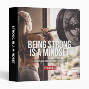 Strong Mindset - Women's Fitness Inspirational Binder