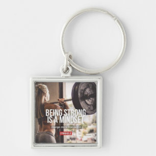 Strong Mindset - Women's Fitness Inspirational Keychain