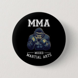 Strong Mma Gorilla - Thai Boxing Cage Fighting 2 Inch Round Button