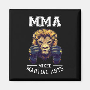 Strong Mma Lion - Thai Boxing Cage Fighting Magnet