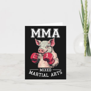 Strong Mma Pig - Thai Boxing Cage Fighting Card