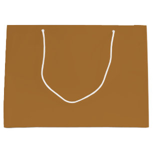  strong orange(brown) (solid colour) large gift bag