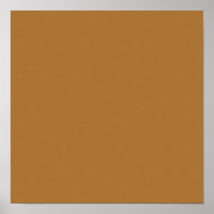  strong orange(brown) (solid colour) poster