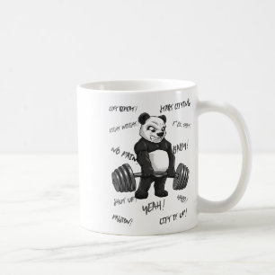 Strong Panda Deadlift Shirt Man Bodybuilder Bear P Coffee Mug